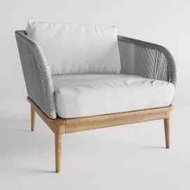 Corded weave outdoor lounge chair west elm